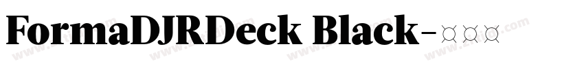 FormaDJRDeck Black字体转换 FormaDJRDeck Black字体转换